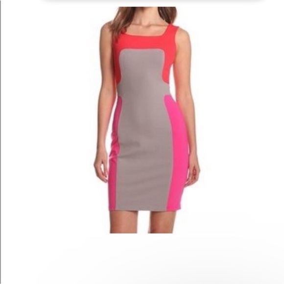 Anthropologie Yoana baraschi Women’s Bodycon colorblock dress 4 - Picture 2 of 5